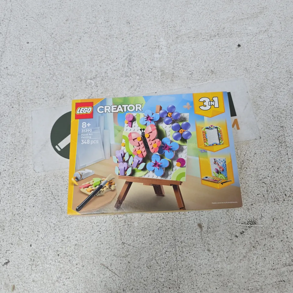 LEGO CREATOR 3-IN-1 FLORAL ART PAINTING SET (31390) – 348 PIECES