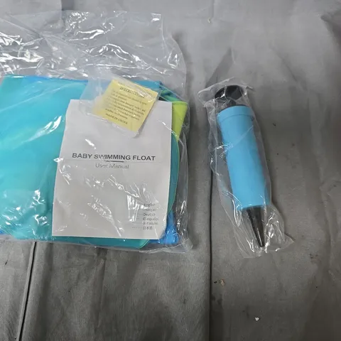 BABY SWIMMING FLOAT – BLUE WITH HAND PUMP AND MANUAL