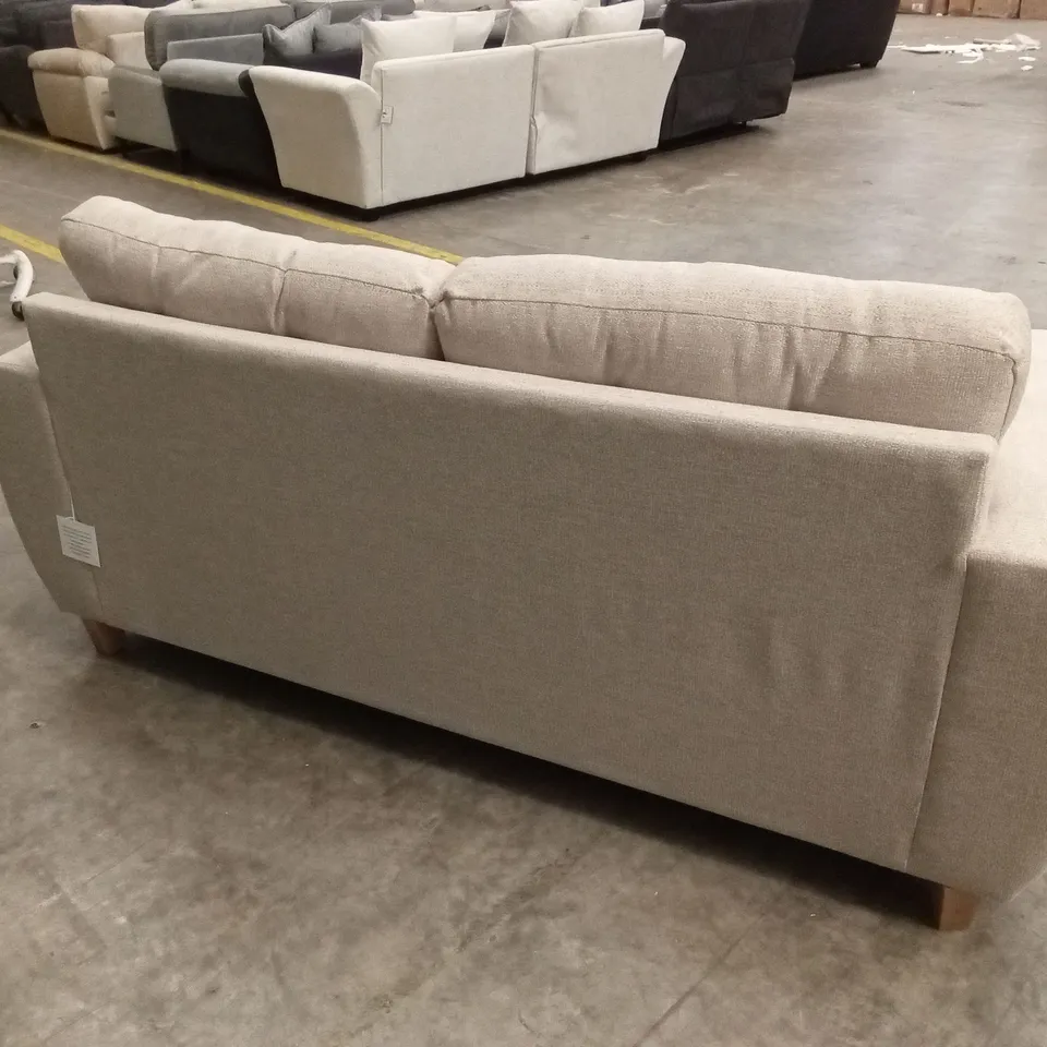 PRENT FABRIC 3 SEATER SOFA - NATURAL RRP £799
