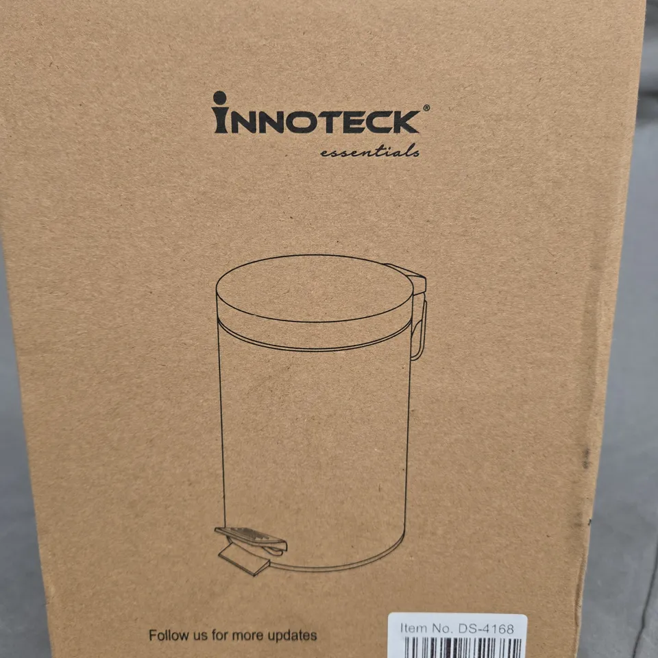 INNOTECK 3 LITRE PEDAL BIN IN BLACK