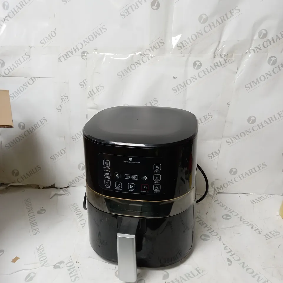 BOXED COOK'S ESSENTIALS AIR FRYER - BLACK