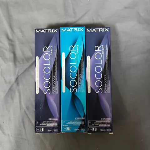 APPROXIMATELY 20 ASSORTED MATRIX SO COLOUR BEAUTY HAIR COLOURS 