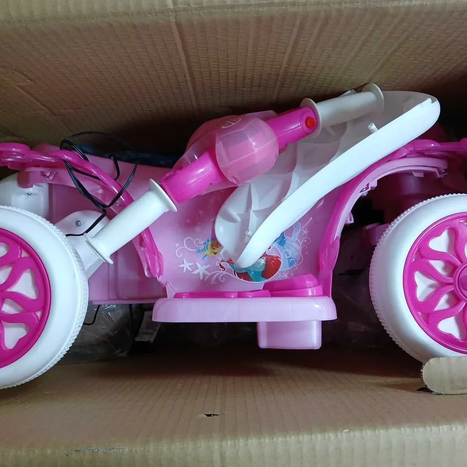 BOXED HUFFY DISNEY PRINCESS BUBBLE RIDE-ON QUAD - COLLECTION ONLY