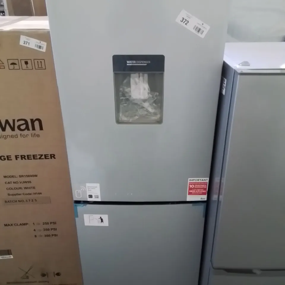 HOOVER H-FRIDGE 300 HOCT3L517EWSK-1 55CM WIDE, LOW FROST FRIDGE FREEZER WITH NON-PLUMBED WATER DISPENSER - SILVER