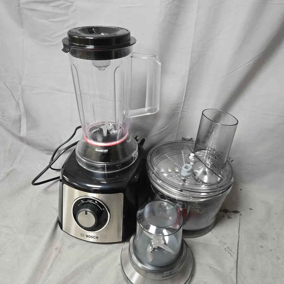 BOSCH BLENDER WITH TALL JAR AND FOOD PROCESSOR ATTACHMENTS
