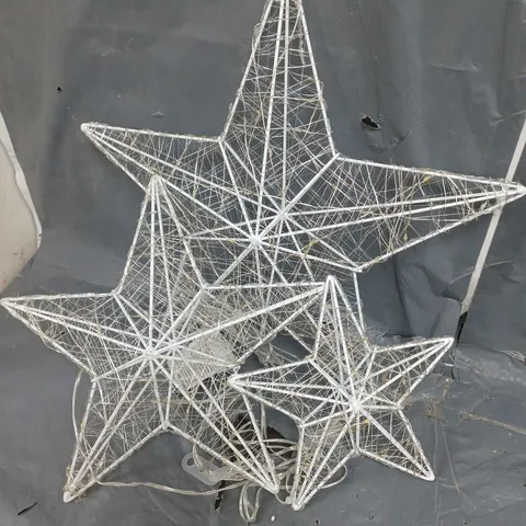 SET OF 3 TWINKLING STAR CHRISTMAS LIGHTS 