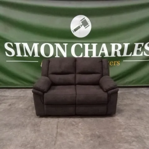 ALBION FABRIC 2 SEATER HIGH BACK MANUAL RECLINER SOFA