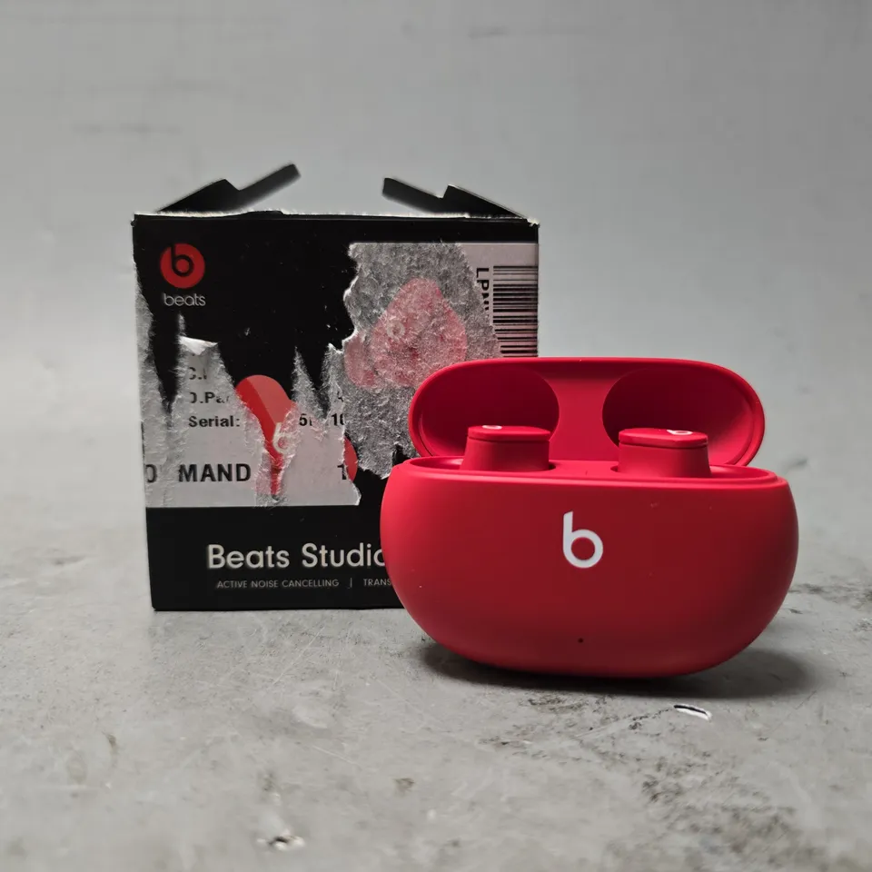 BOXED BEATS STUDIO BUDS IN RED