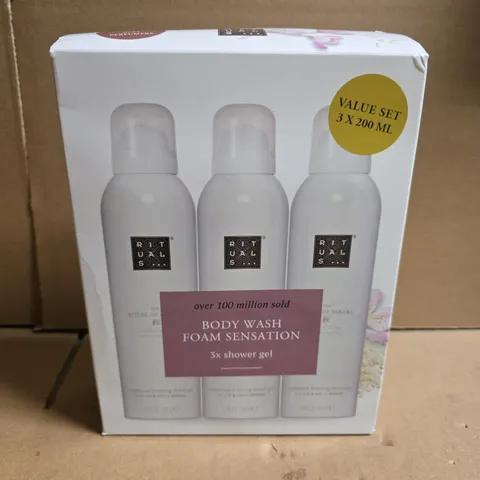 RITUALS BODY WASH FOAM SENSATION SET