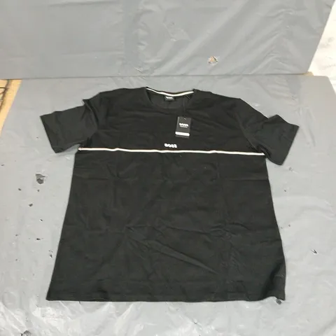 BOSS BODYWEAR UNIQUE T-SHIRT IN BLACK - LARGE