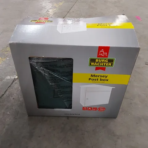 BOXED MERSEY POST BOX IN GALVANISED STEEL - GREEN