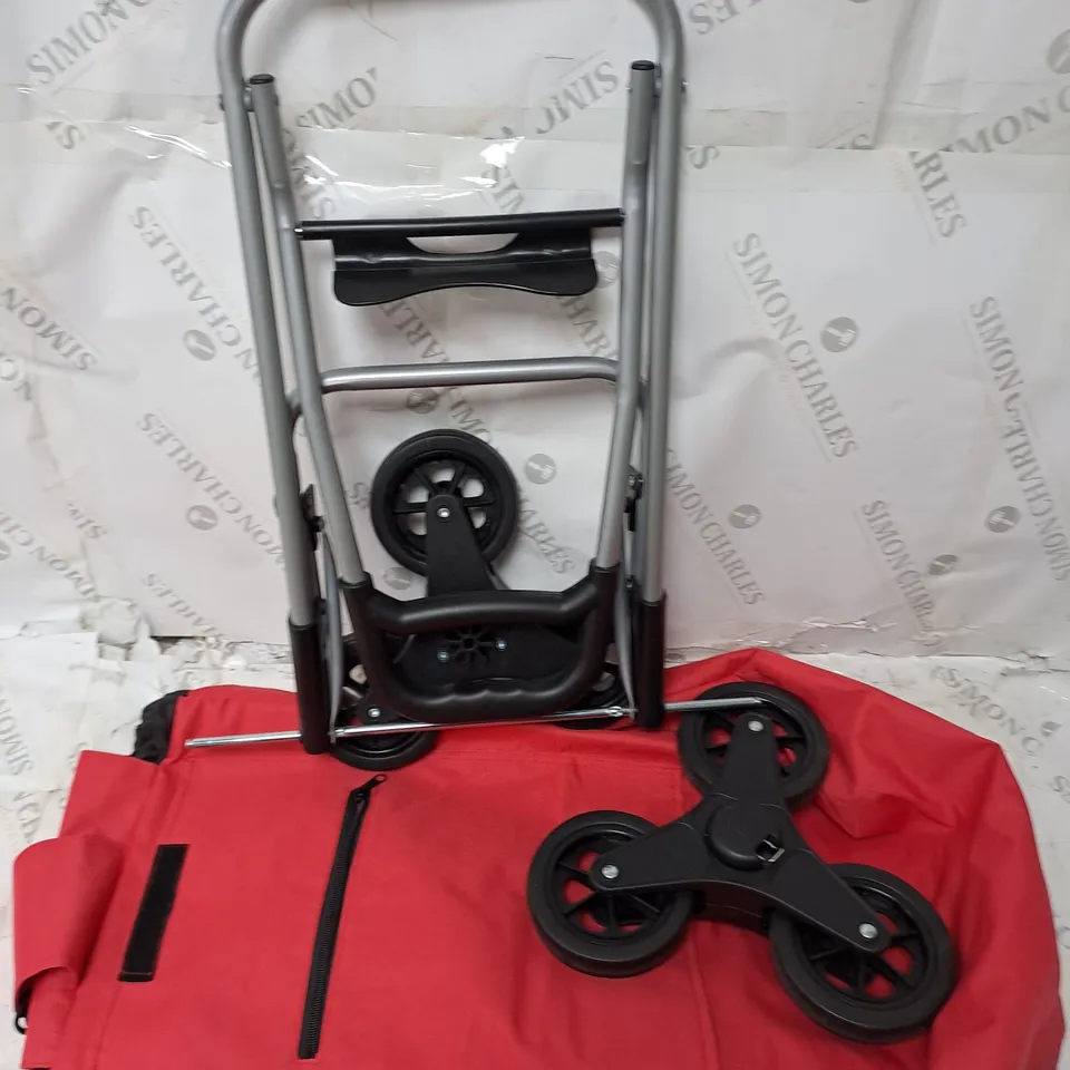LOCK 'N LOCK INSULATED SHOPPING TROLLEY CART RED