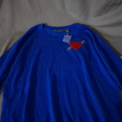 RUTH LANGSFORD JUMPER IN SAPPHIRE SIZE L