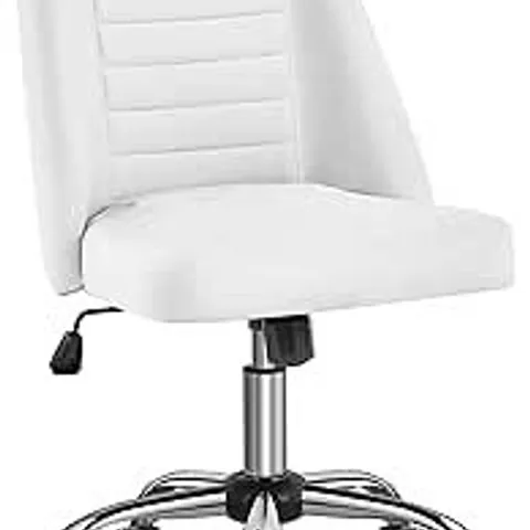 BOXED YAHEETECH MODERN  MID-BACK OFFICE CHAIR - WHITE (1 BOX)