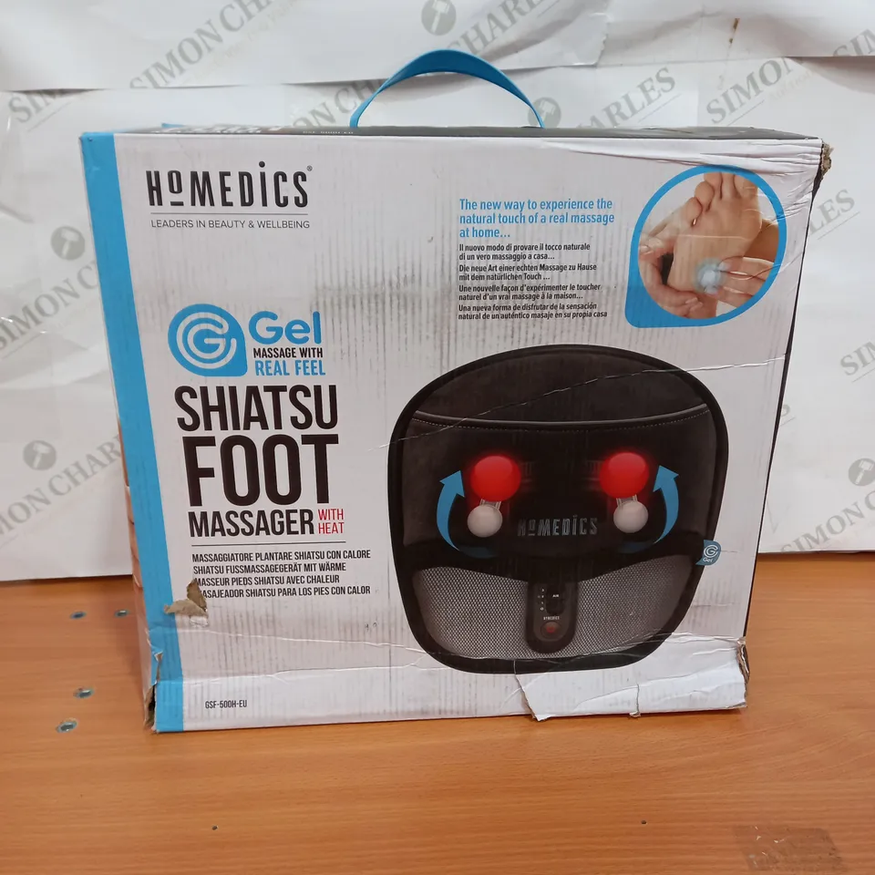 BOXED HOMEDICS SHIATSU FOOT MASSAGER WITH HEAT 