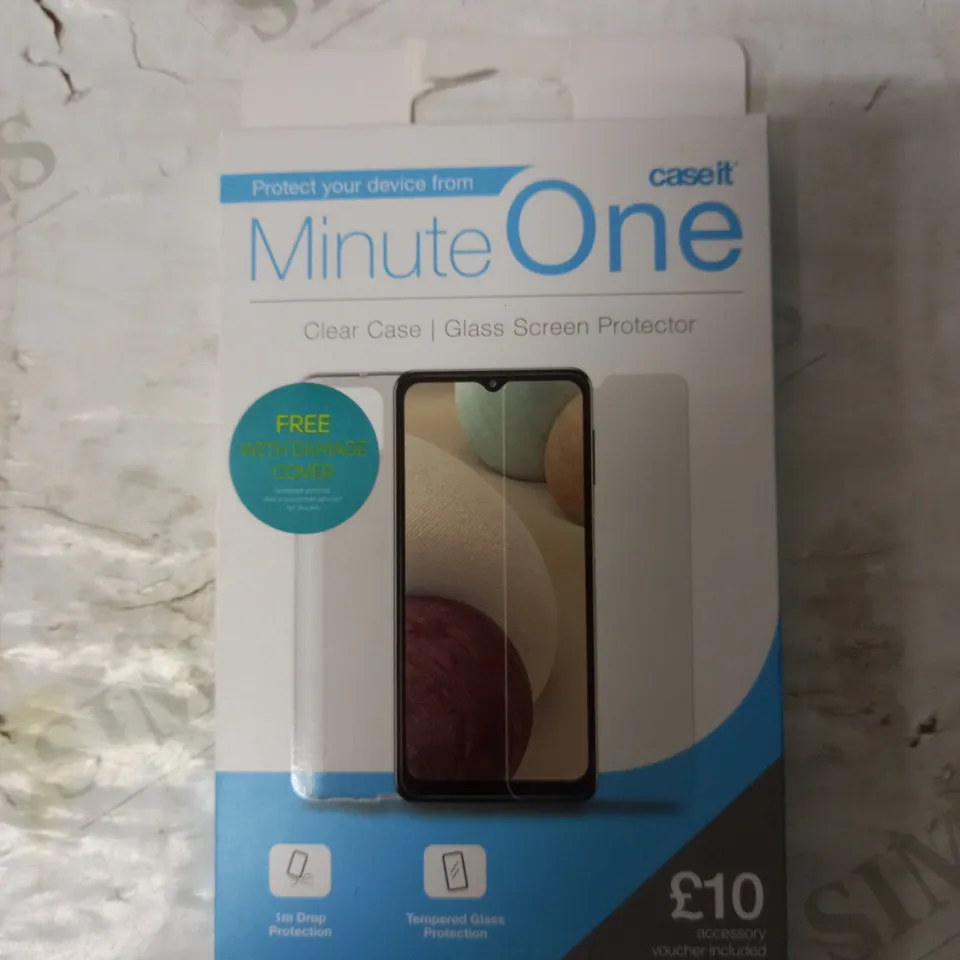 LOT OF 20 MINUTE ONE CLEAR CASE & SCREEN PROTECTOR KITS FOR SAMSUNG GALAXY A12
