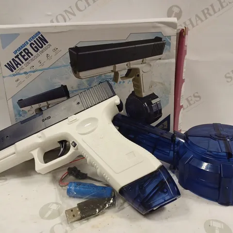 BOXED ELECTRIC CONTINUOUS EMISSION WATER GUN - BLUE
