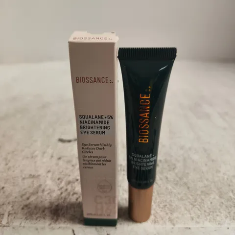 BIOSSANCE SQUALANE + NIACINAMIDE BRIGHTENING EYE SERUM – 15ML, BOXED