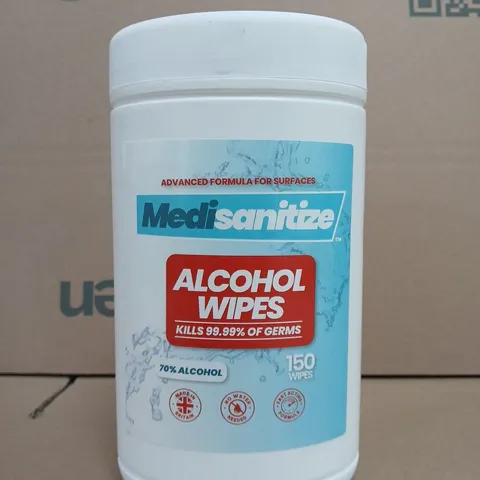 MEDISANITIZE ALCOHOL WIPES - 150 WIPES, 70% ALCOHOL - X6