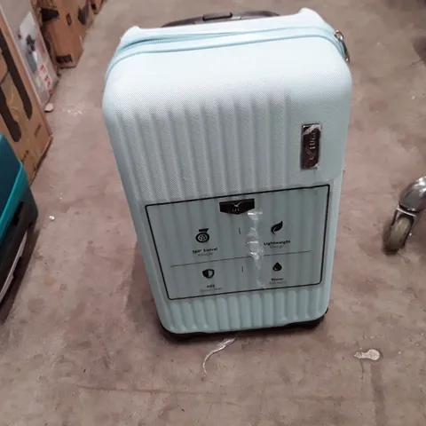 UNBOXED KEPLIN LUGG SMALL SIZE TRAVEL LUGGAGE WITH WHEELS BLUE COLOUR