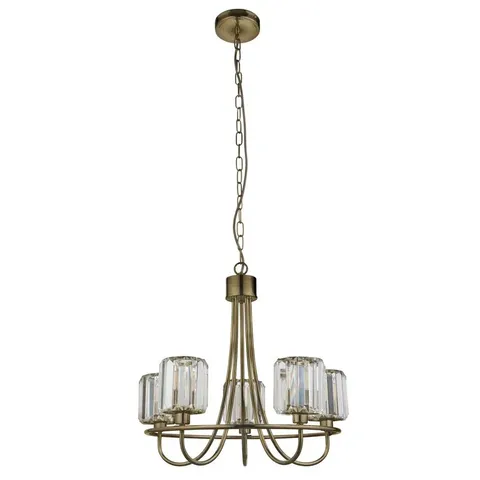 BOXED AMPELIUS 5 - LIGHT WAGGON WHEEL CHANDELIER