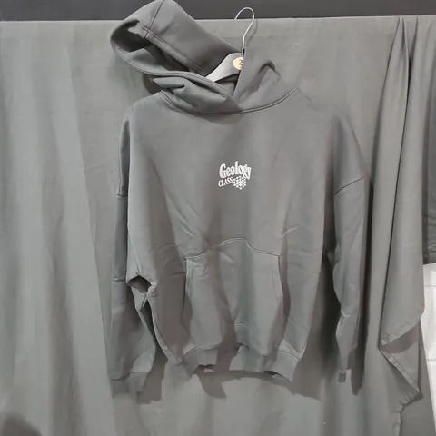 PULL&BEAR GEOLOGY CLASS HOODIE – GREY, UK S