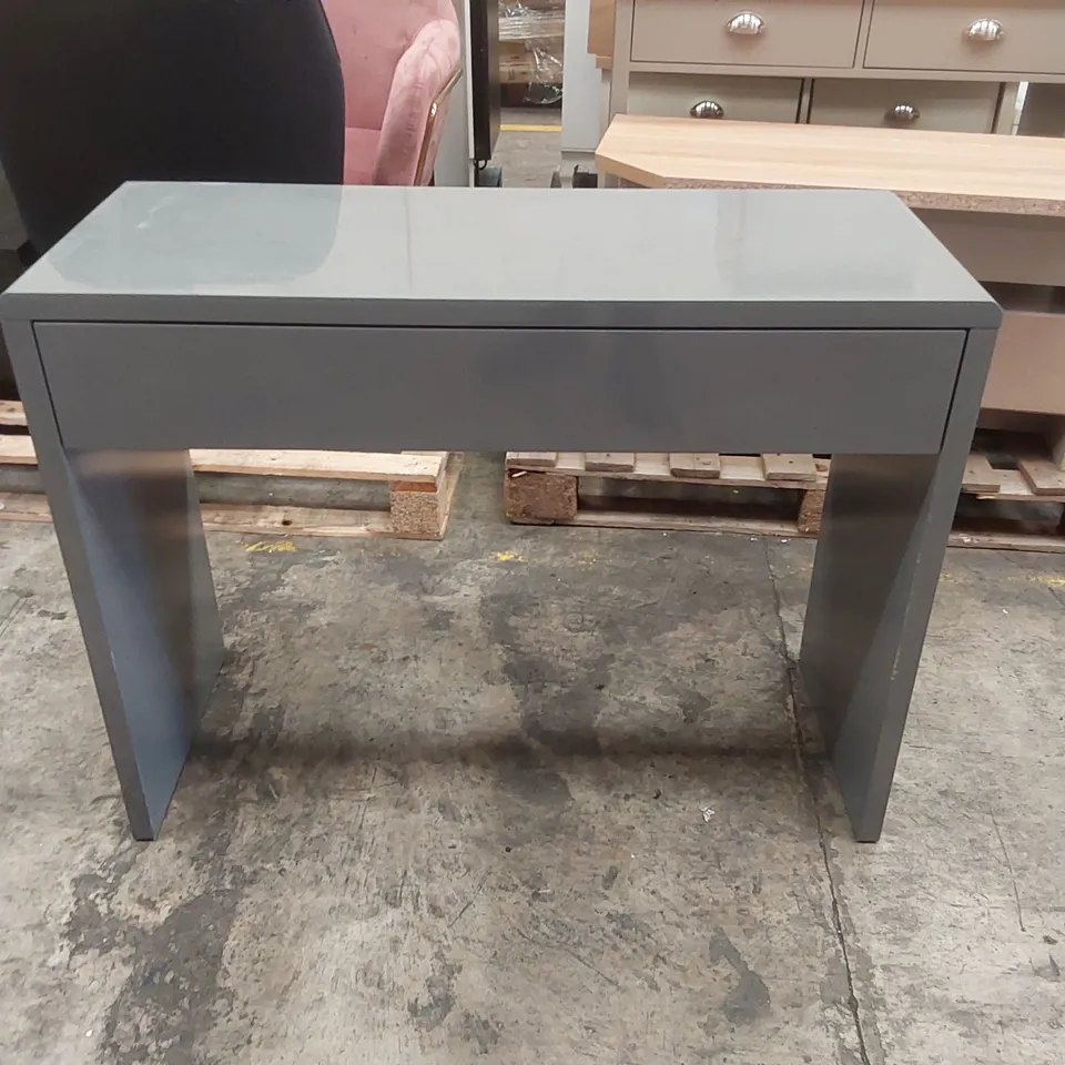 DESIGNER GREY WOODEN CONSOLE TABLE