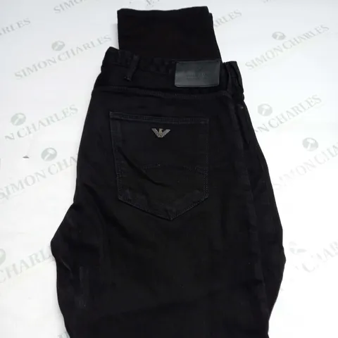 ARMANI DENIM JEANS IN BLACK SIZE 34