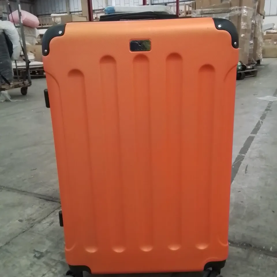 ORANGE LUGG HARD SHELL SUITCASE 