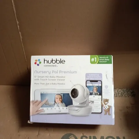 HUBBLE CONNECTED NURSERY PAL PREMIUM 5-INCH SMART HD BABY MONITOR WITH TOUCH SCREEN VIEWER
