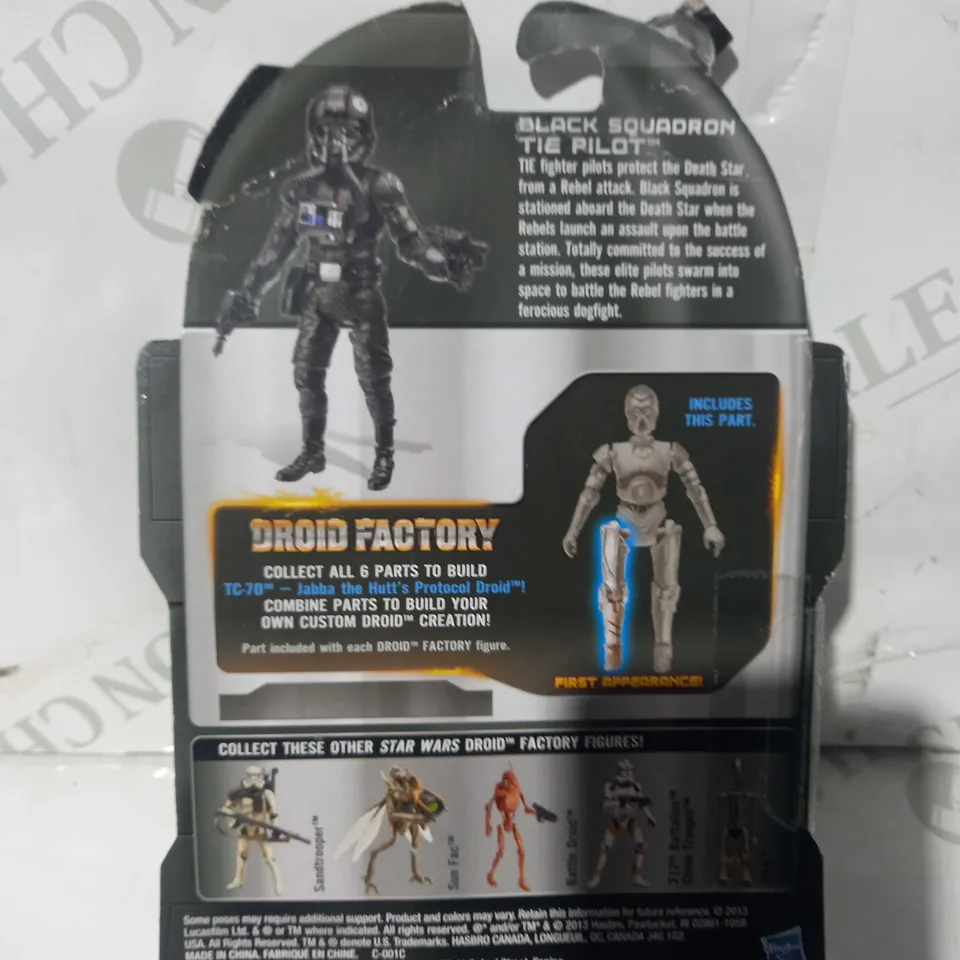 STAR WARS LEGACY COLLECTION BLACK SQUADRON TIE PILOT FIGURE