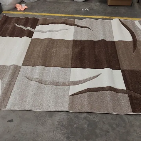 ALIANA FLAT WEAVE CHOCOLATE/BROWN/CREAM DIAMOND RUG // 200 X 290CM