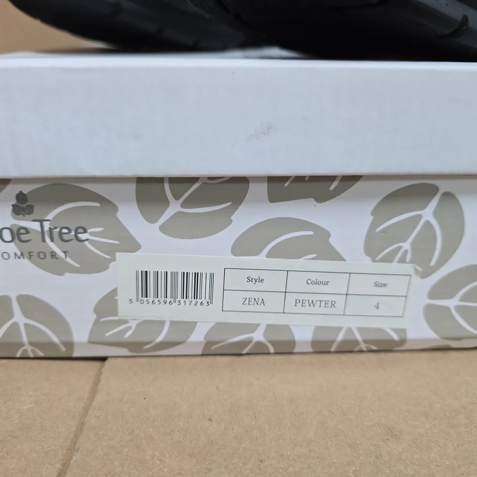 ZENA PEWTER ANKLE BOOTS – UK 4 (SHOETREE COMFORT)