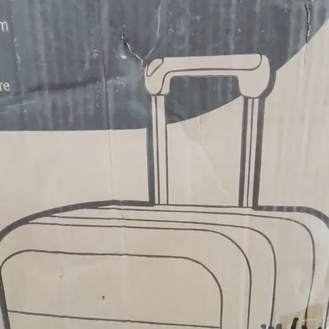 BOXED LIGHTWEIGHT TRAVEL LUGGAGE SUITCASE (COLOURS VARY)