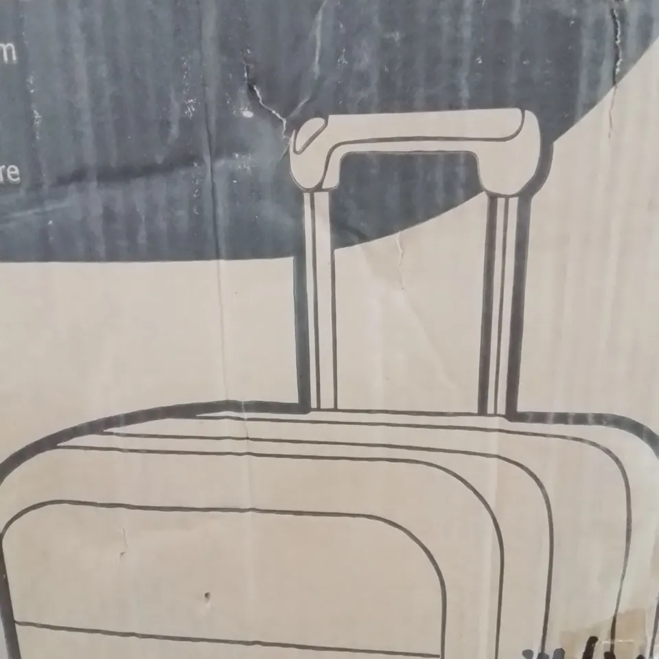 BOXED LIGHTWEIGHT TRAVEL LUGGAGE SUITCASE (COLOURS VARY)