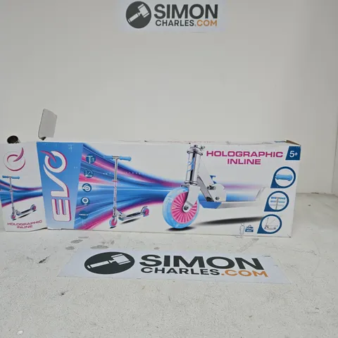 HOLOGRAPHIC INLINE SCOOTER – BOXED FOR 5+