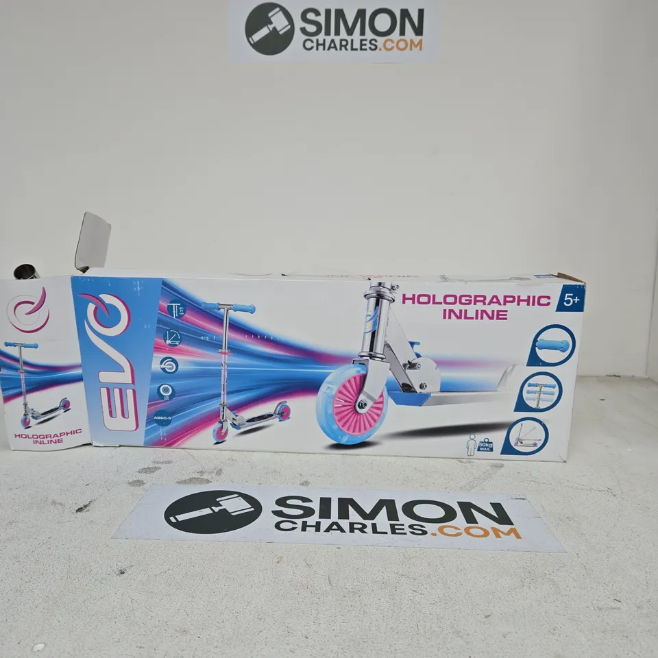 HOLOGRAPHIC INLINE SCOOTER – BOXED FOR 5+