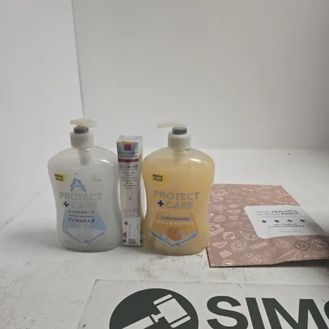 TOTE OF APPROXIMATELY 10 ASSORTED ITEMS INCLUDING ESSITY PERIOD PANTS, ASTONISH ANTI-BACTERIAL HANDWASH ABD IBCCCNDC CC CREAM