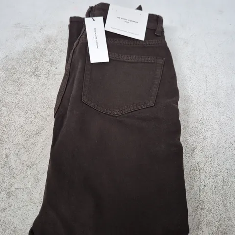 THE WHITE COMPANY MARLOW STRAIGHT LEG JEANS – DARK CHOCOLATE, UK 10