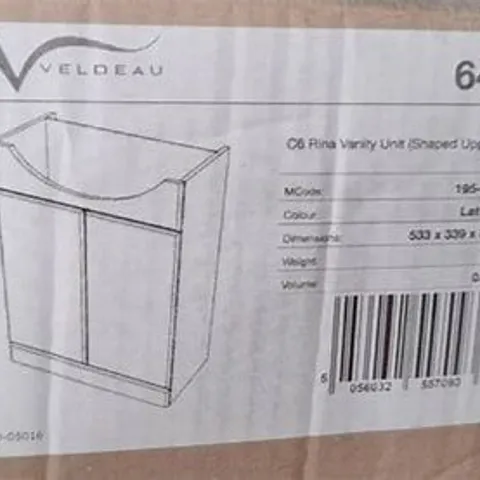 BOXED VELDEAU C6 RINA VANITY UNIT 500MM URBAN GLOSS