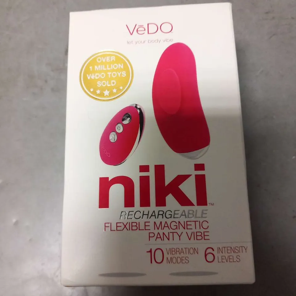 BOXED VEDO NIKI FLEXIBLE MAGNETIC PANTY VIBE