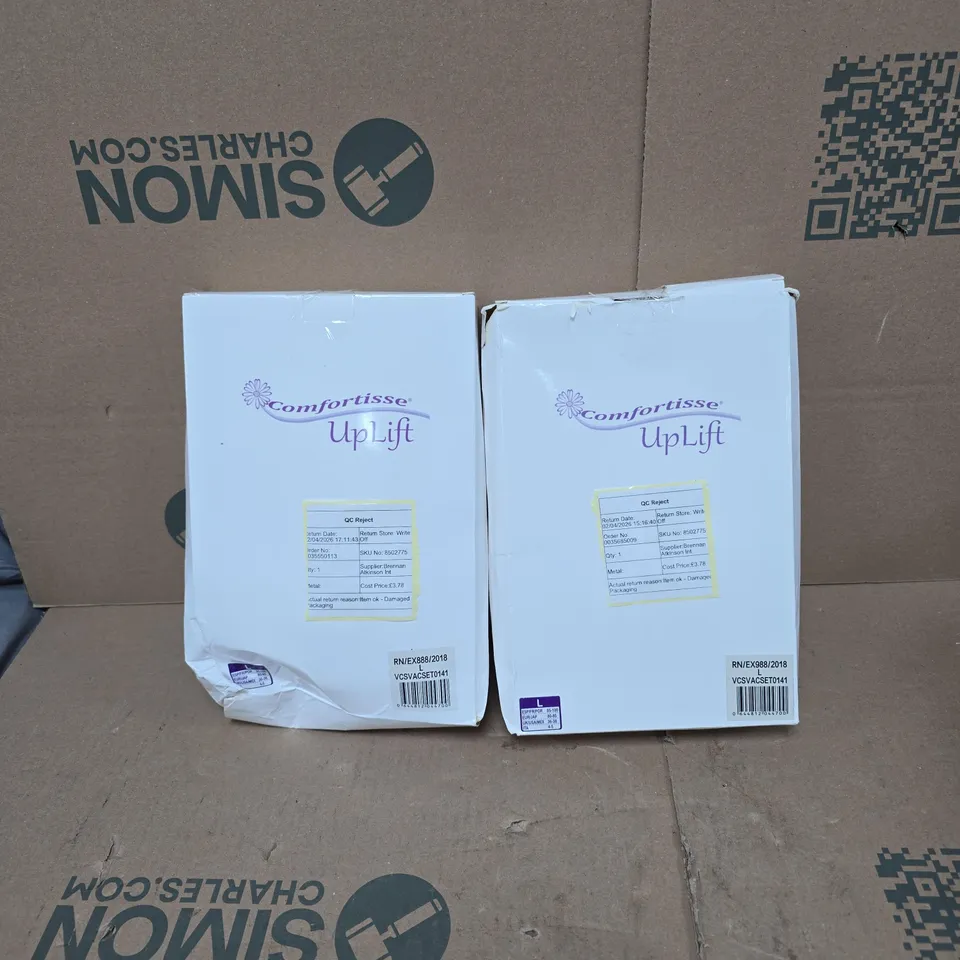 2 X 3 PACK OF COMFORTISSE UP LIFT BRA LARGE