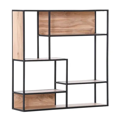 BOXED INGRAHAM BOOKCASE SHELF VINTAGE LIGHT GREY