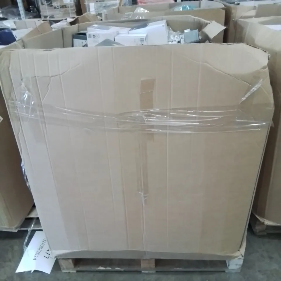 PALLET CONTAINING VARIOUS HOME ELECTRONICS LIGHTS AND FITTING ETC.