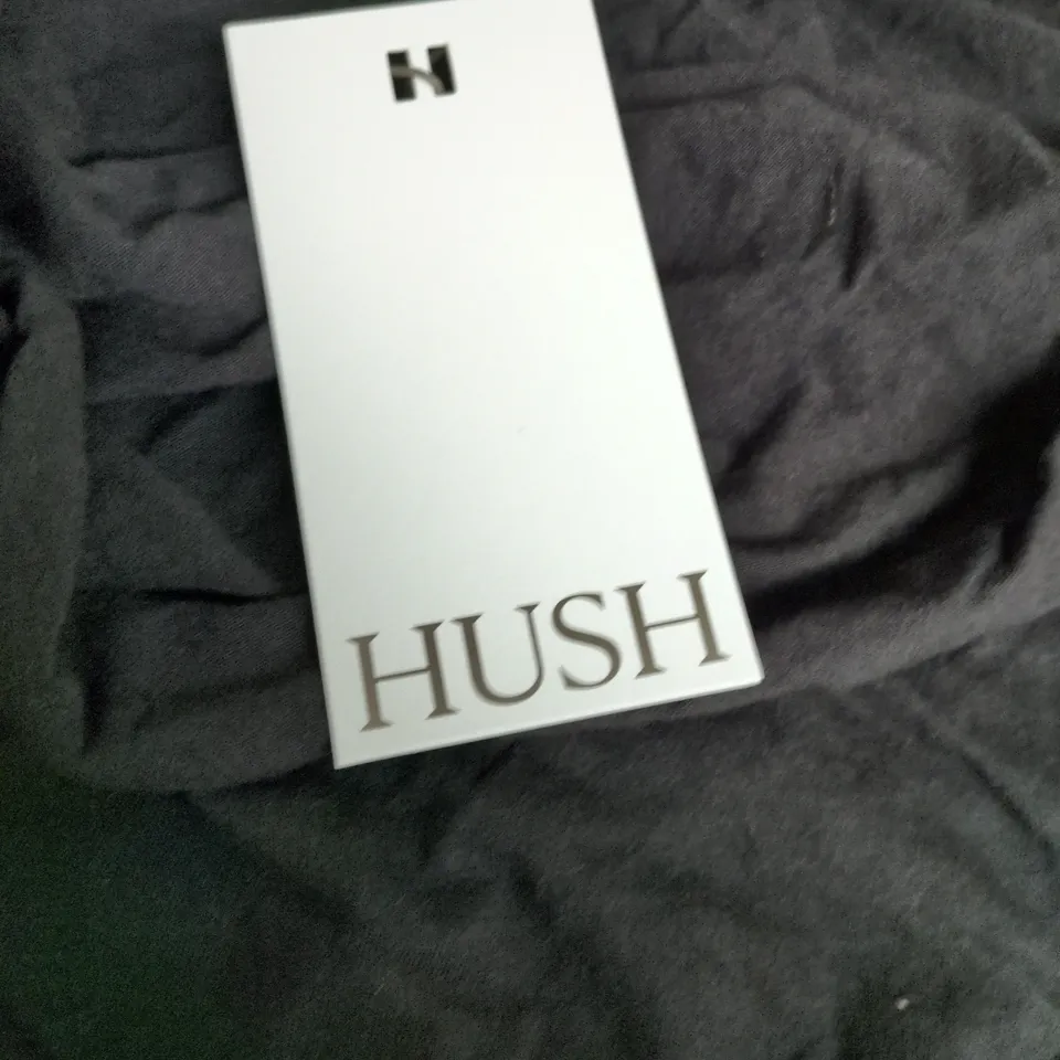 HUSH COWL NECK T-SHIRT – BLACK, SIZE S/M