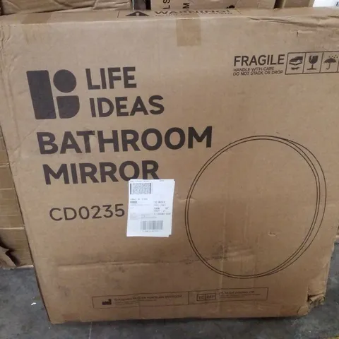 BOXED LIFE IDEAS BATHROOM MIRROR - GOLD 