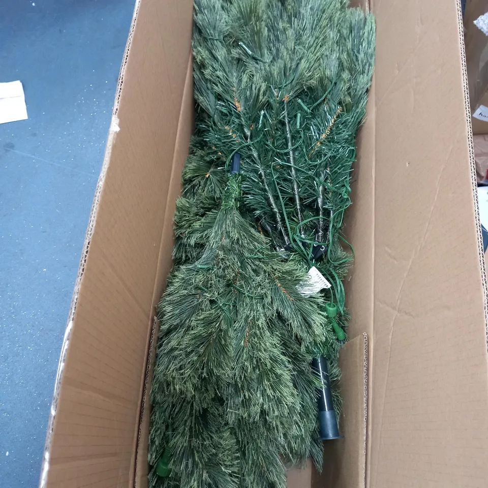 PRE-LIT SLIM CASHMERE TIPS 6.5ft CHRISTMAS TREE - COLLECTION ONLY RRP £159.99