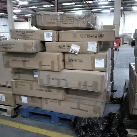 PALLET OF ASSORTED INCOMPLETE DESIGNER FURNITURE PARTS