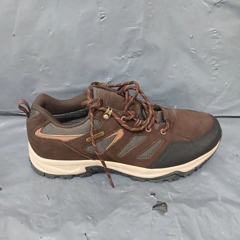 PAIR OF MOUNTAIN WAREHOUSE ISODRY TRAINERS IN BROWN - 10