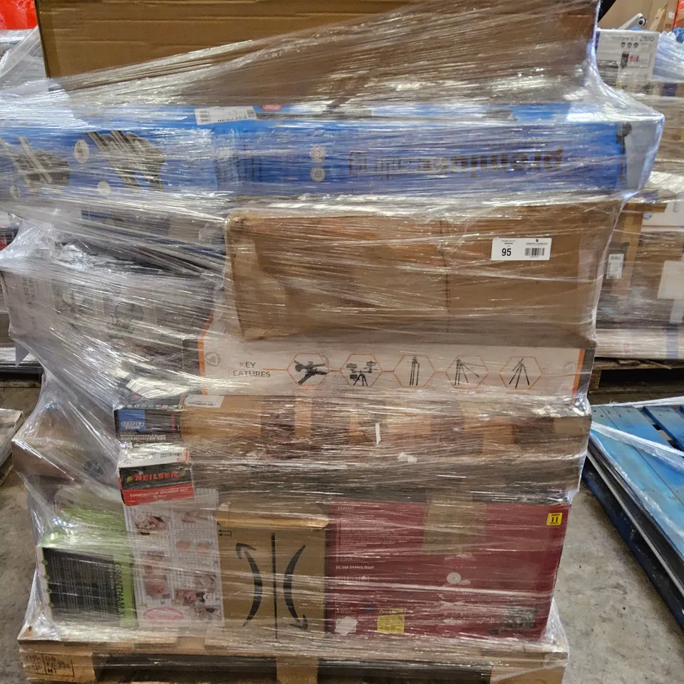 PALLET OF APPROXIMATELY 43 UNPROCESSED RAW RETURN HOUSEHOLD AND ELECTRICAL GOODS TO INCLUDE;